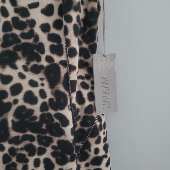 Jennifer Lopez Leopard Print Sleeveless Sheath Dress 2 - Picture 6 of 9
